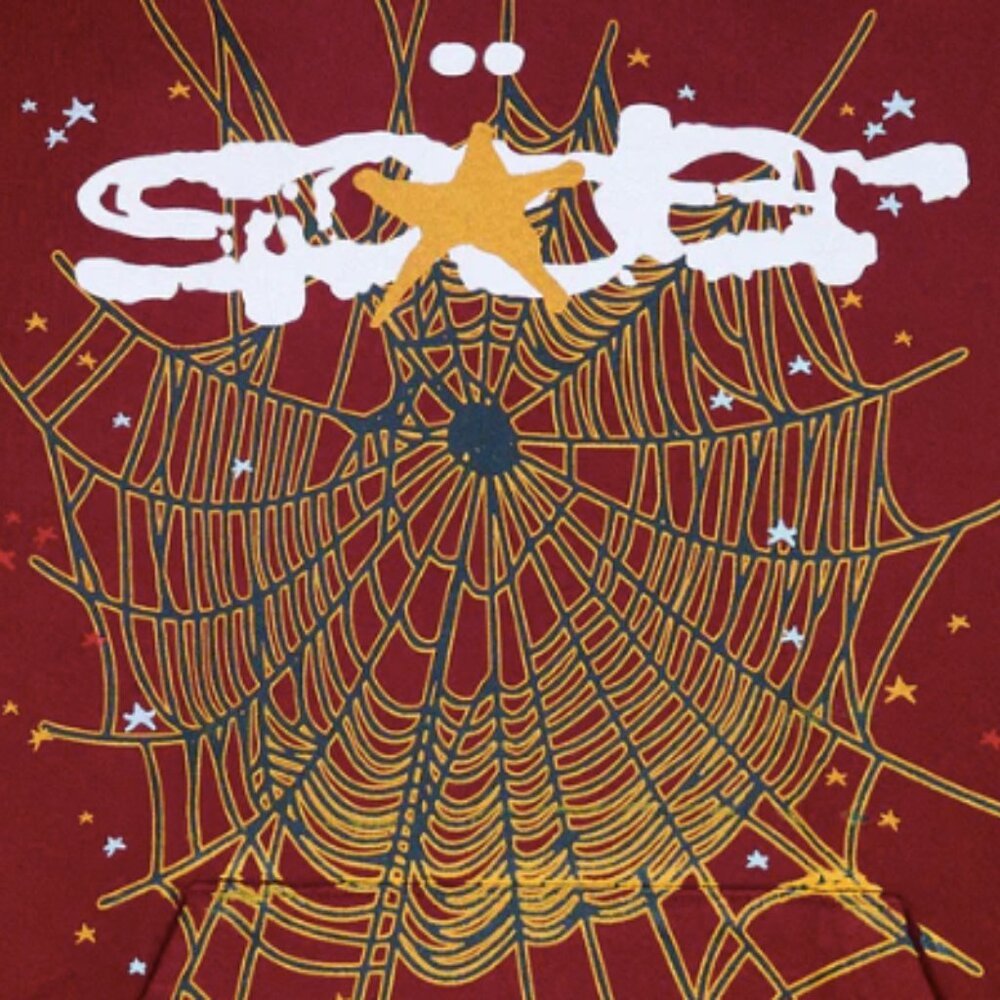 Sp5der Hoodie Maroon